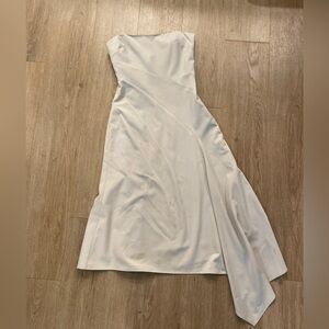 BCBG Asymmetrical Strapless Dress